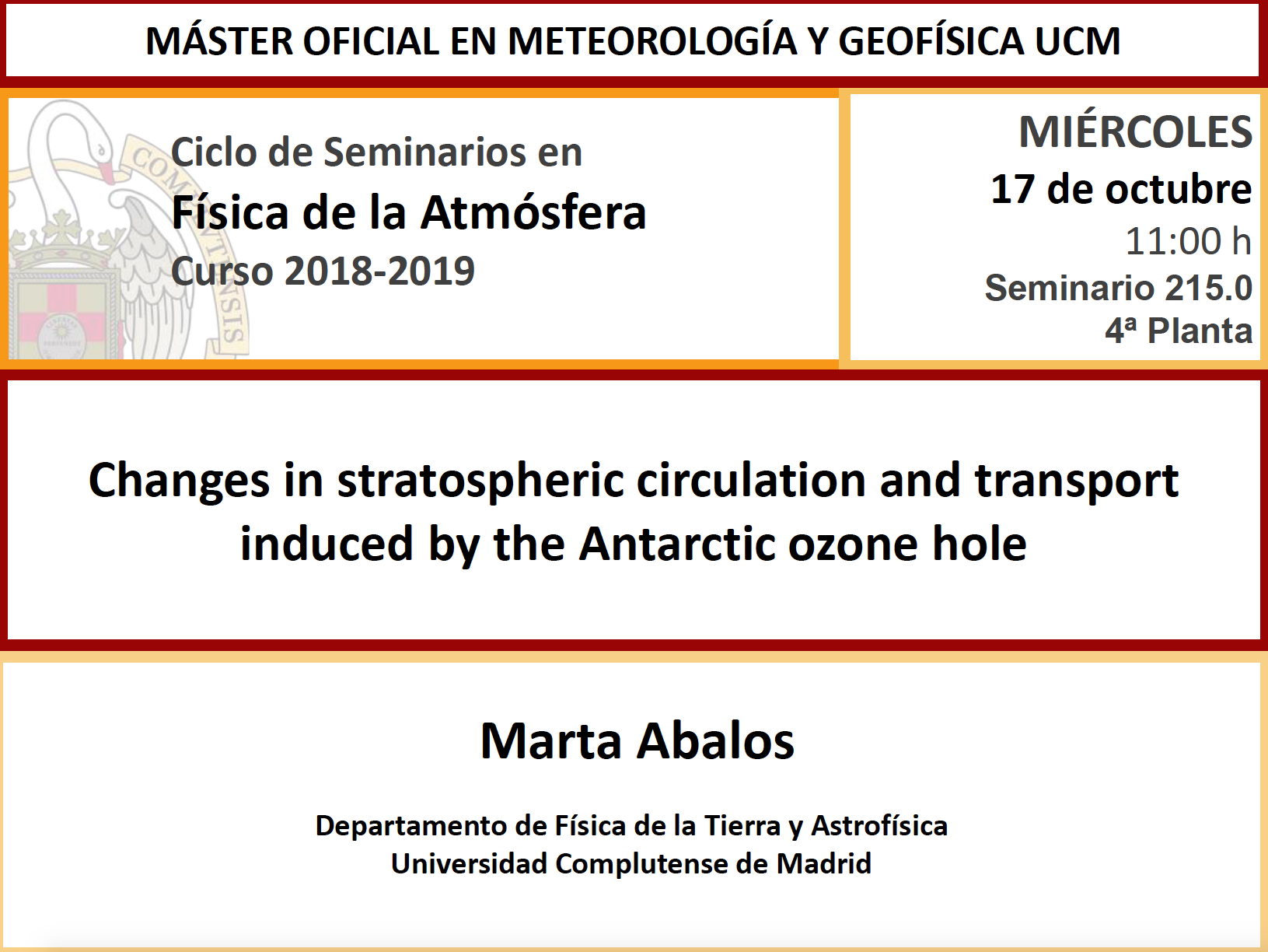 SEMINARIO DE METEOROLOGÍA